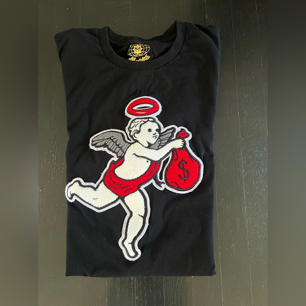 Muerte Black Angel Graphic T-Shirt size M